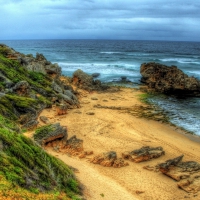 lovely hidden beach hdr