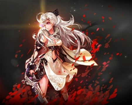 Zero - cg, game, warrior, girl, sword, long hair