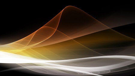 Energy Flow - abstract, energy flow, lines, graphics, black background, vector