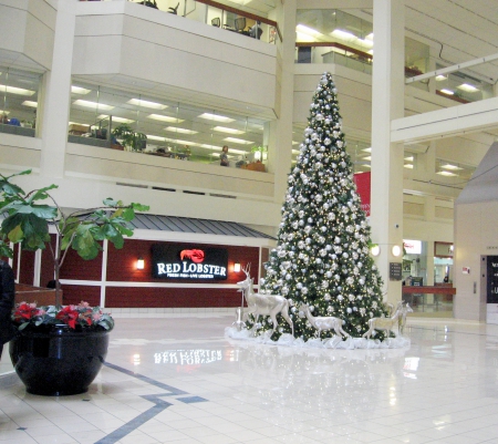 Mall at Christmas in Toronto Ontario Canada - 2013, Canada, Ontario, Toronto