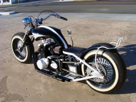 1973 Kawasaki Kustom - bike, chopper, kustom, Kawasaki