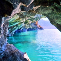 Inside Marble Cave, Lake Carrera