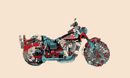 Harley Art, You Tell Me................ - bike, chopper, art, harley