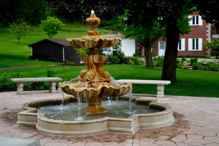 Water Fountain - fountain, waterworks, Water Fountain, park fountain