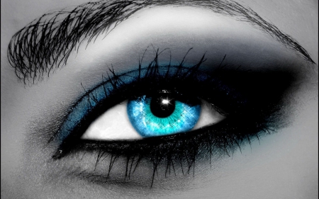 â™¥ - white, digital, black, eye, blue