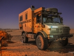 Mercedes Benz Unimog at Night