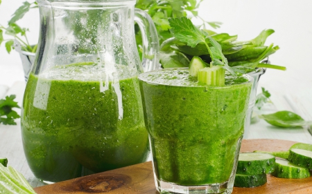 * Vegetable smoothies * - fresh, fruits, food, vegetables