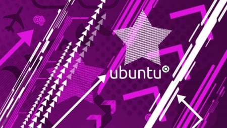 Violet Ubuntu - vector, stars, purple, ubuntu, lavender, violet, linux