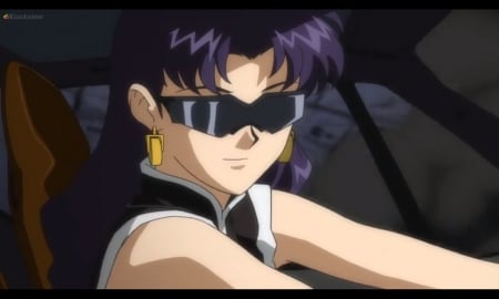 Black Shade - beauty, nice, female, misato, anime girl, katsuragi, pretty, neon genesis evangelion, anime, genesis, girl, eva, lovely, evangelion, neon, beautiful, sweet, spectacle