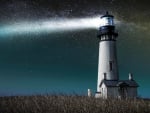 Lighthouse And Stars