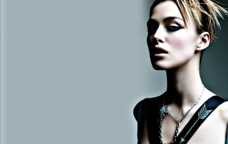 Keira Knightley - make-up, black, keira knightley, actress, woman, blue