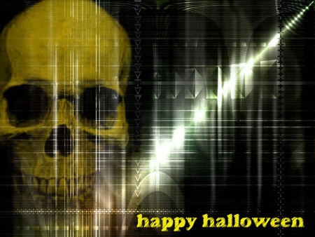 HAPPY HALLOWEEN - halloween, fantasma skull