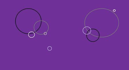 circles - shapes, purple, picture