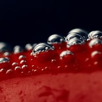 Bubbles On Red