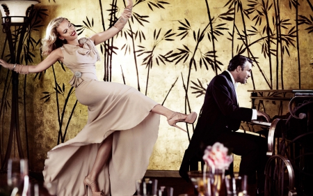 Scarlett Johansson - woman, actress, vogue, mario testino, girl, dance, music, piano, man, scarlett johansson