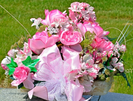 Pink Remembrance - Pink Remembrance, pink flowers, bouquet, pink bouquet