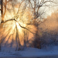 wonderful winter sunrise