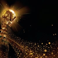 World cup trophy art