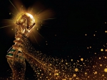 World cup trophy art