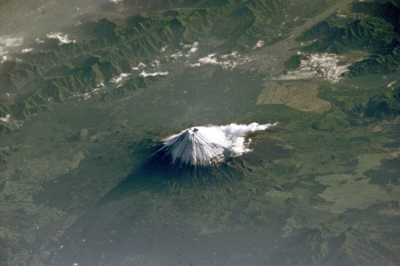 Mount Fuji from above - cool, field, fun, nature, mountain