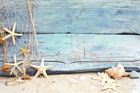 ♥Seashells♥ - seashells, starfish, sand, beach