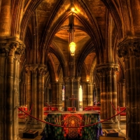 gorgeous interior of a church hdr