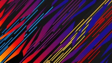 Techno Zebra - zebra, lines, stripes, color, colored, colors