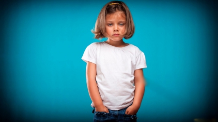 pose mood - jeans, girl, tshirt, pose, sweet