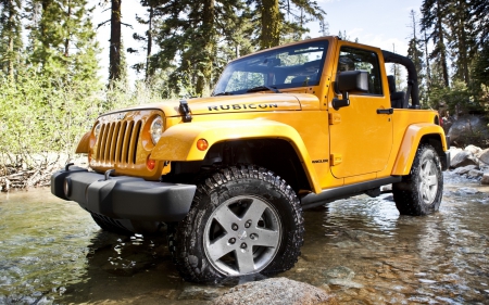 JEEP WRANGLER RUBICON IN THE FOREST - wallpapers up, sema show, socal customs, hd car wallpapers