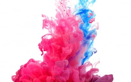 Smoke - white, blue, colored, smoke, pink