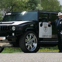 POLICE HUMMER GEIGER FRONT ANGLE