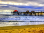 beautiful ocean pier hdr