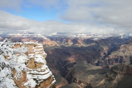 GRAND CANYON IN WINTER - grand, winter, nature, canyon