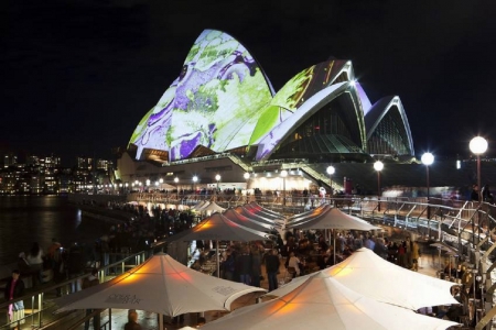 SYDNEY OPERA HOUSE - house, opera, sydney, lights