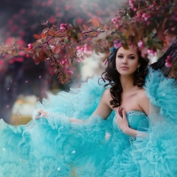 Belle in Blue