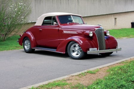 1937-Chevrolet-Cabriolet - red, classic, 1937, gm