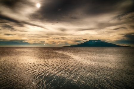 * Dark sky * - sky, lake, dark, nature