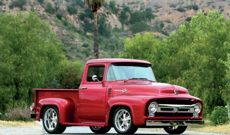 1956-Ford-F-100 - ruby, 1956, classic, truck