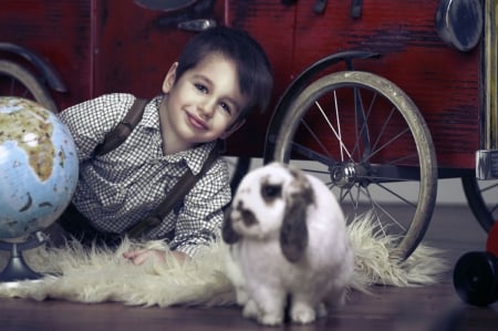 Happy Moments - child, cute, abstract, boy