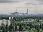 ominous abandoned nuclear plant at chernobyl ukraine