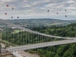 Balloons Over Bridge