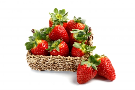 â™¥Strawberryâ™¥ - fresh, strawberry, basket, berries