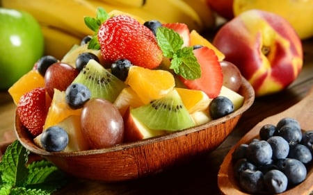 Fruits - morning, fruits, delicious, breakfast