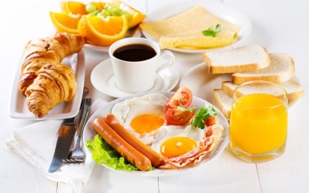 * DELICIOUS BREAKFAST * - food, cup, coffee, breakfast