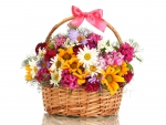 * Basket of flowers *