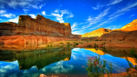 Amazing Sky - nature, sky, lake, sunset