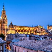 castle alcazar of toledo spain hdr