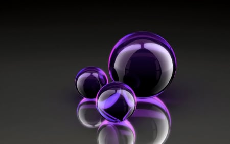 ♥ - abstract, purple, ball, pink, glass