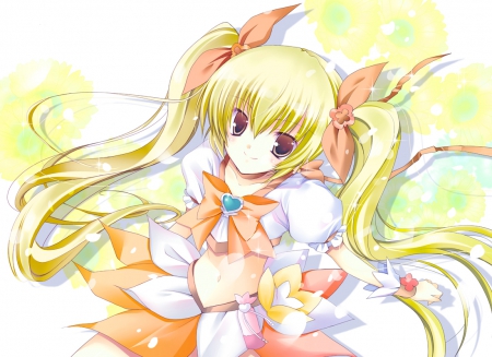 Smile! - myoudouin, crossdresser, myoudouin itsuki, anime girl, crossdressing, precure, heartcatch precure, anime, transgender, itsuki, blonde