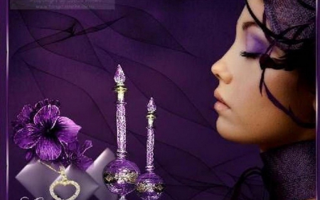 i wish - wish, candale, purple, flower